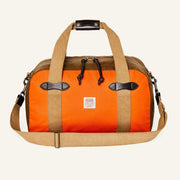 Filson Taska - Tin Cloth Small Duffle - Dark Tan / Flame