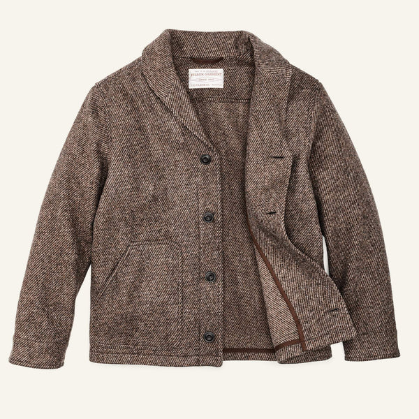 Filson Jakki - Decatur Island Wool Jacket - Natural Brown