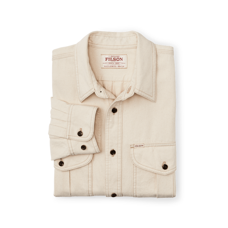 Filson Skyrta Natural Twill Guide Shirt
