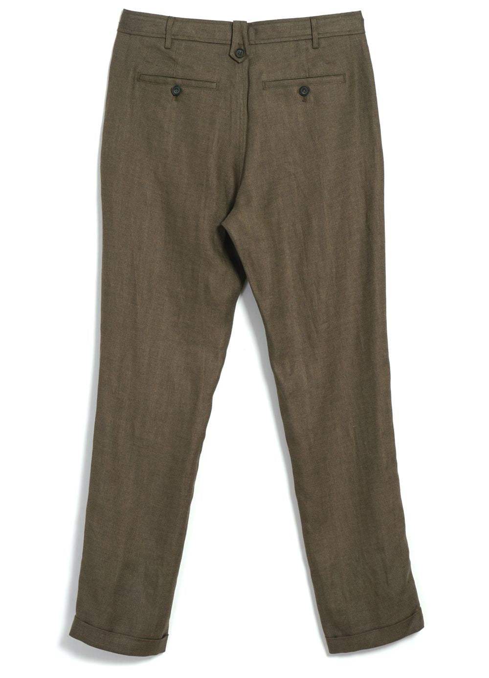 Hansen Buxur - Finn - Khaki Linen - Kormákur & Skjöldur