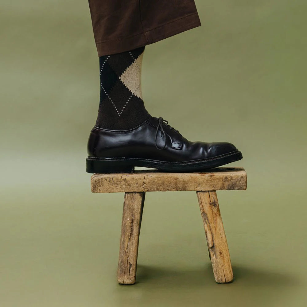 London Sock Argyle Chocolate