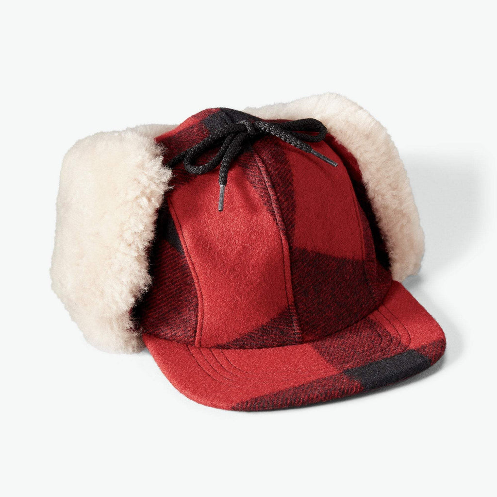 Filson Húfa - Double Mackinaw Cap - Red/Black/Birch