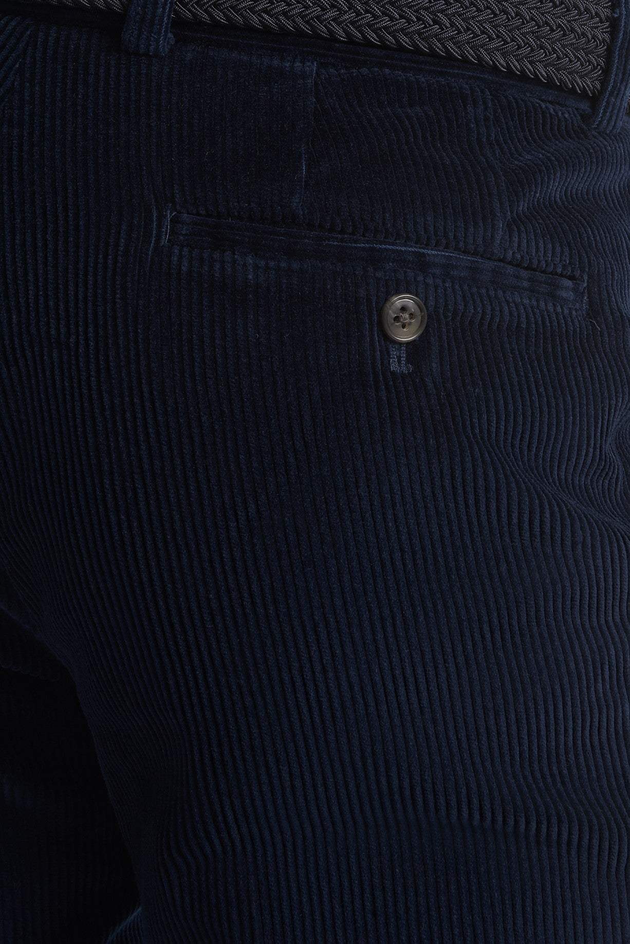Gurteen Flauelsbuxur - Warwick - Navy 1212/036 - Herrafataverzlun Kormáks & Skjaldar
