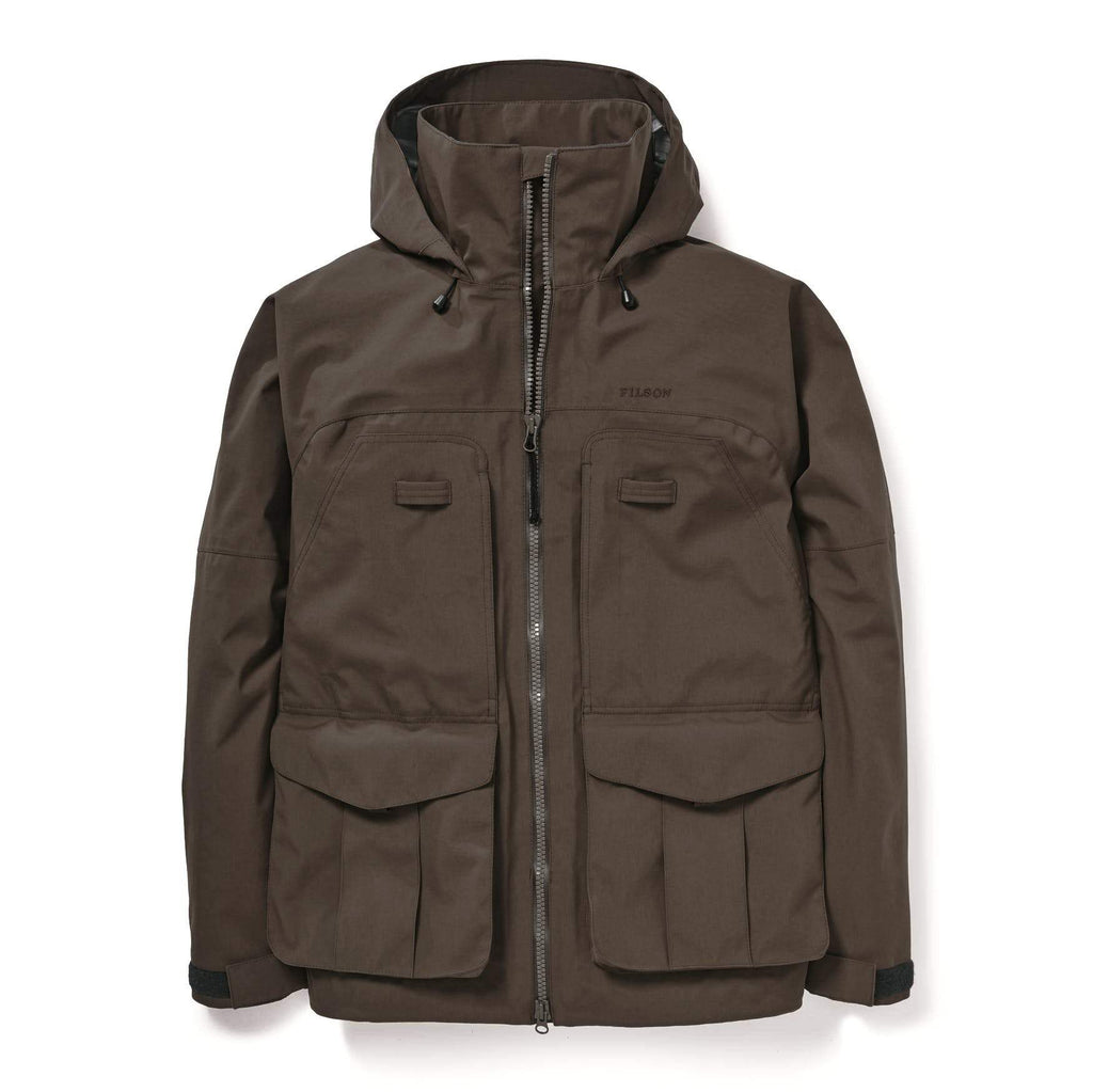 Filson Jakki - 3-Layer Field Jacket - Brown Jakkar- Herrafataverslun Kormáks & Skjaldar