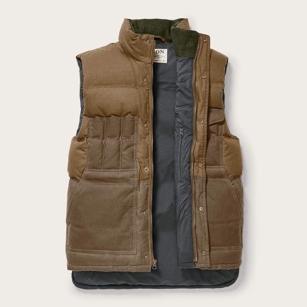 Filson Vesti - Down Cruiser Vest - Dark Tan Vesti- Herrafataverslun Kormáks & Skjaldar