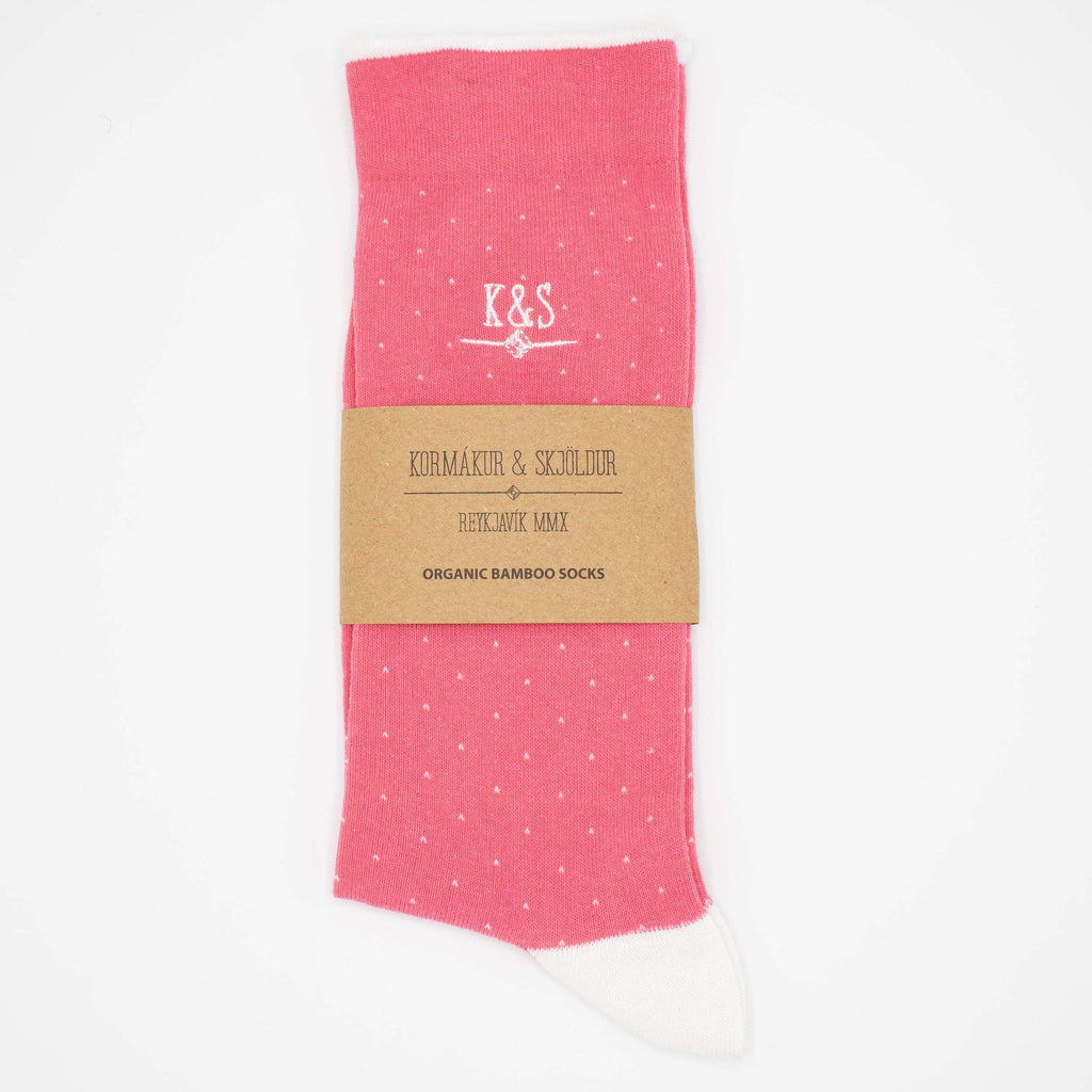 K&S Bambus Sokkar - Bleikir