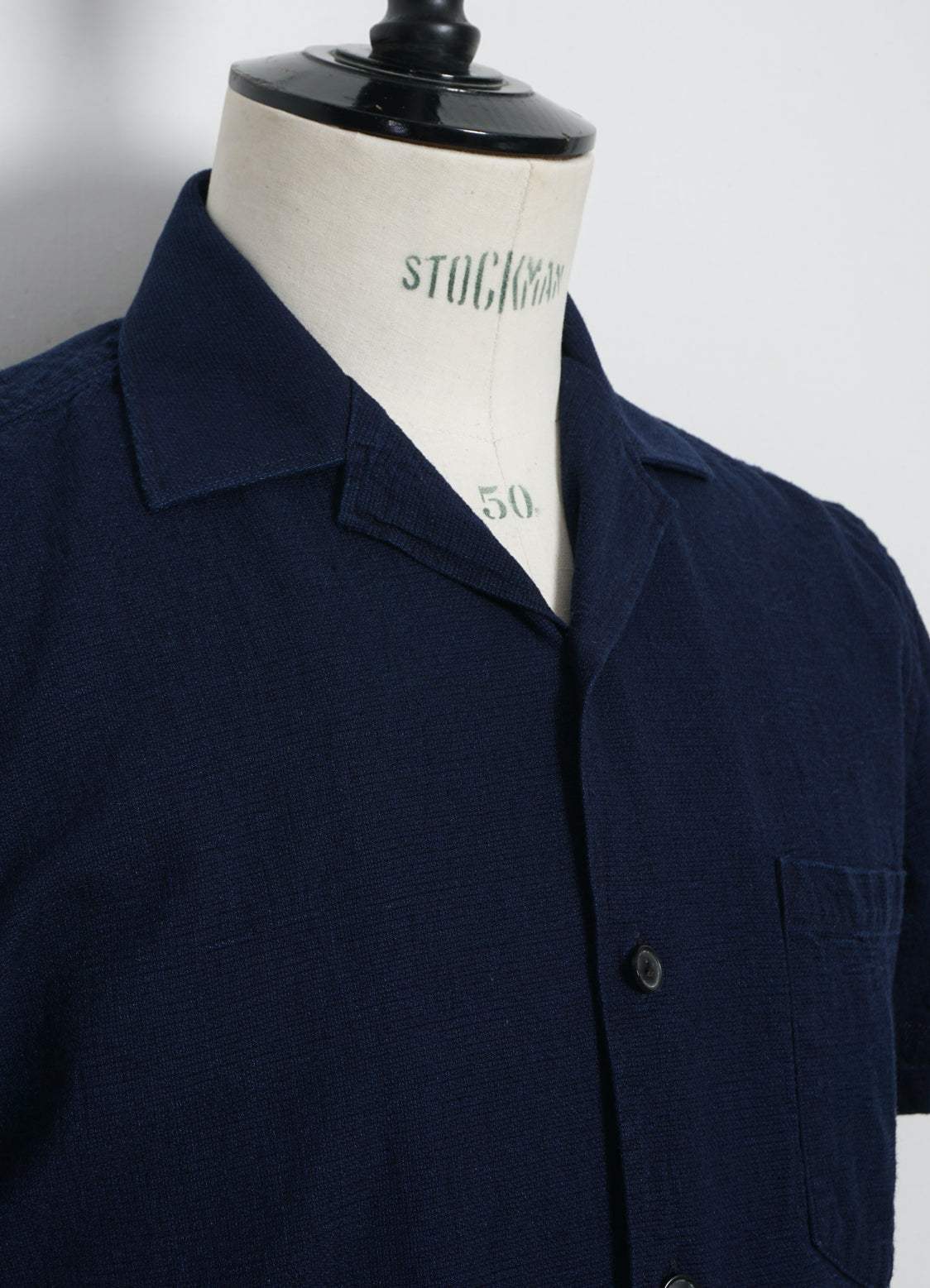 Hansen Stuttermaskyrta - Jonny - Indigo