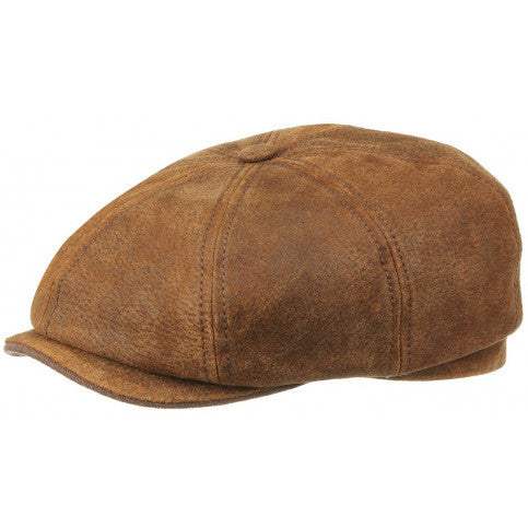 Stetson Sixpensari - Burnley Pig Skin Flat Cap - 6897101 6 - Herrafataverzlun Kormáks & Skjaldar