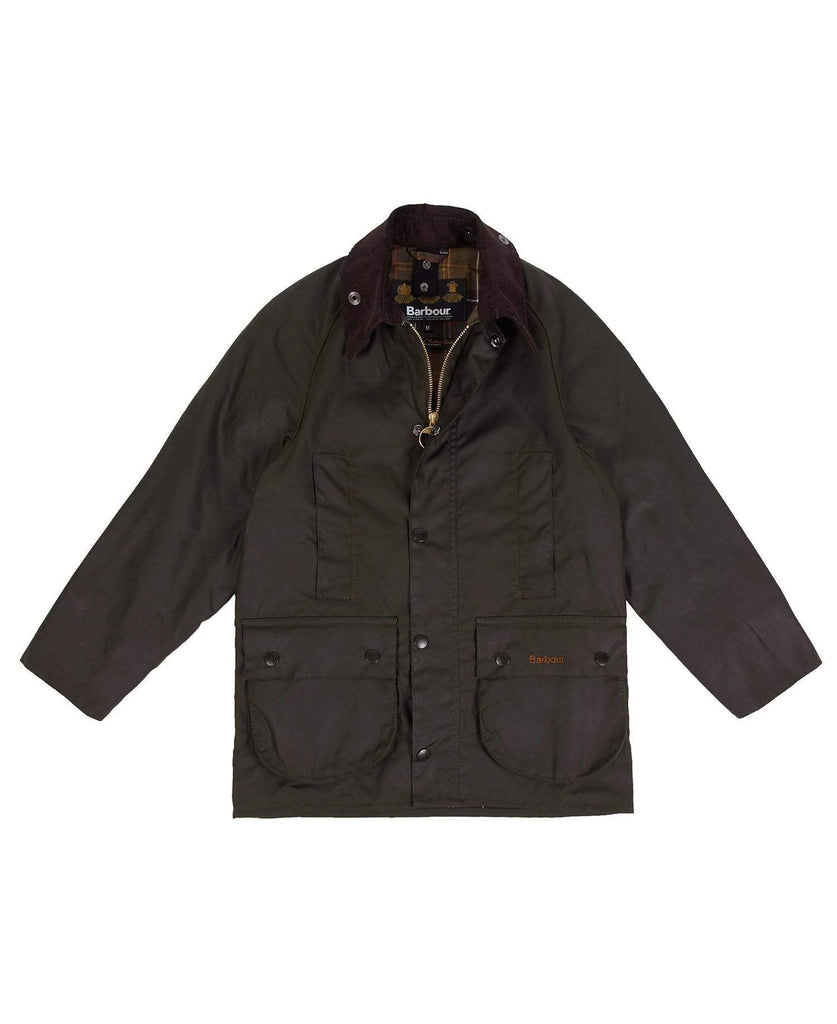 Barbour Barnavaxjakki - Boy's Beaufort Waxed - Olive