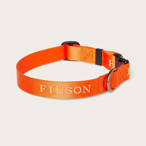 Filson Hundaól Nylon Dog Collar - Flame