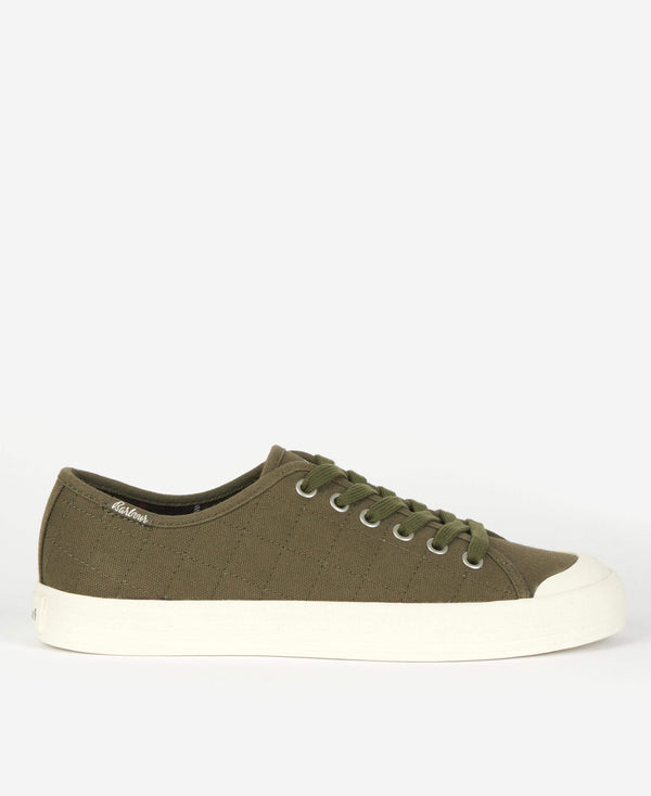 Barbour Dömuskór - Portree Canvas Trainers - Olive