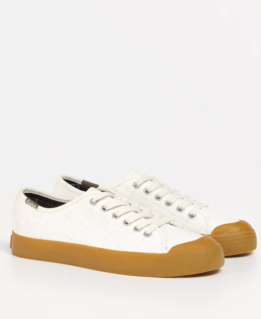 Barbour Dömuskór - Portree Canvas Trainers - White