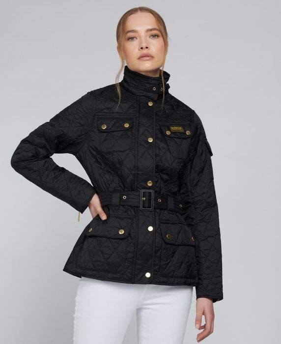 Barbour Vatteraður Dömujakki - International Polarquilt - Black