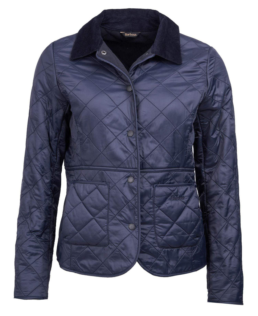 Barbour Vatteraður Dömujakki - Deveron Polarquilt Fóðraður - Navy