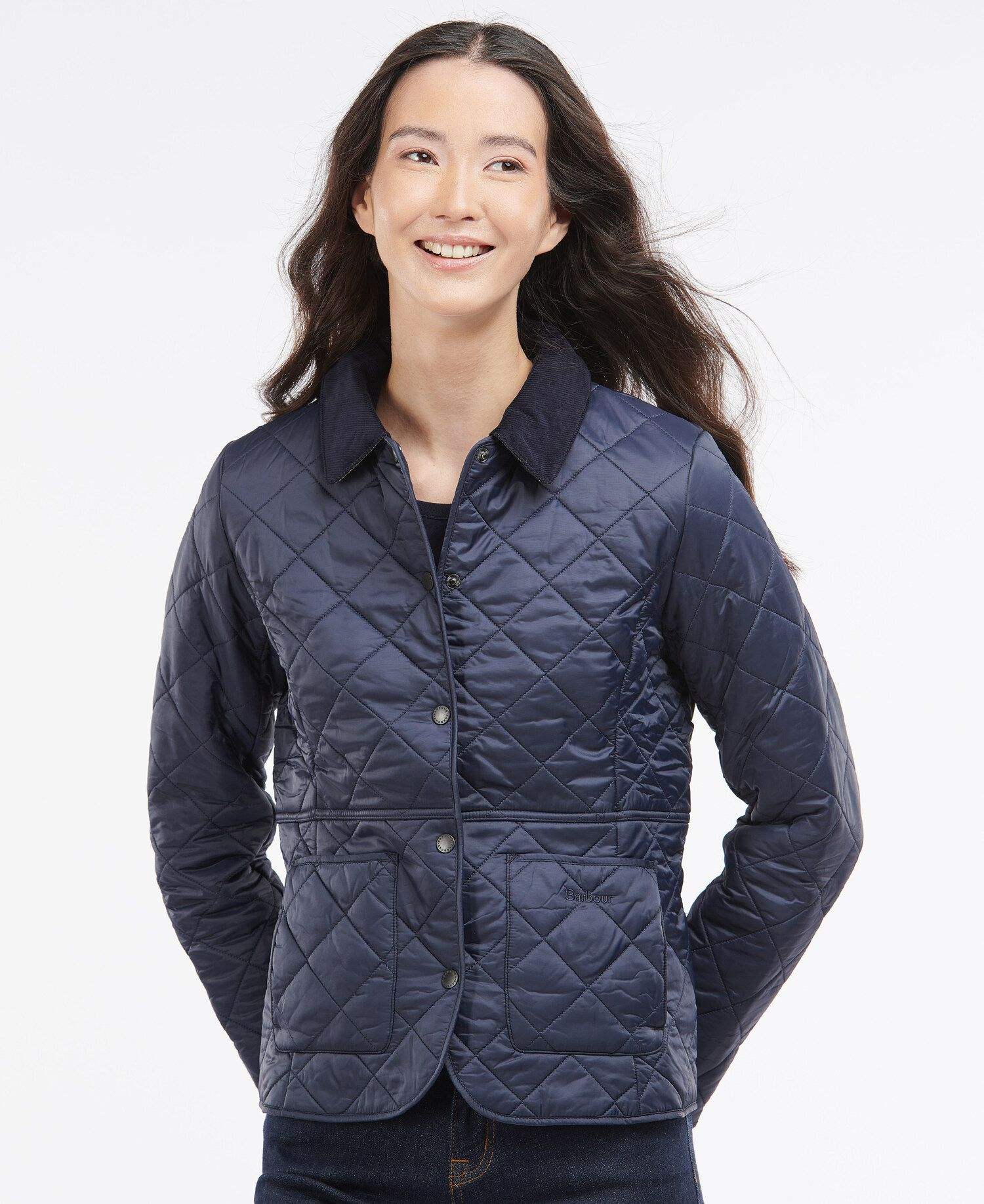 Barbour Vatteraður Dömujakki Devron Navy - Kormákur & Skjöldur