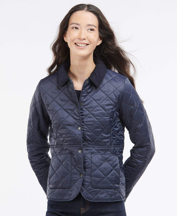Barbour Vatteraður Dömujakki Devron Navy