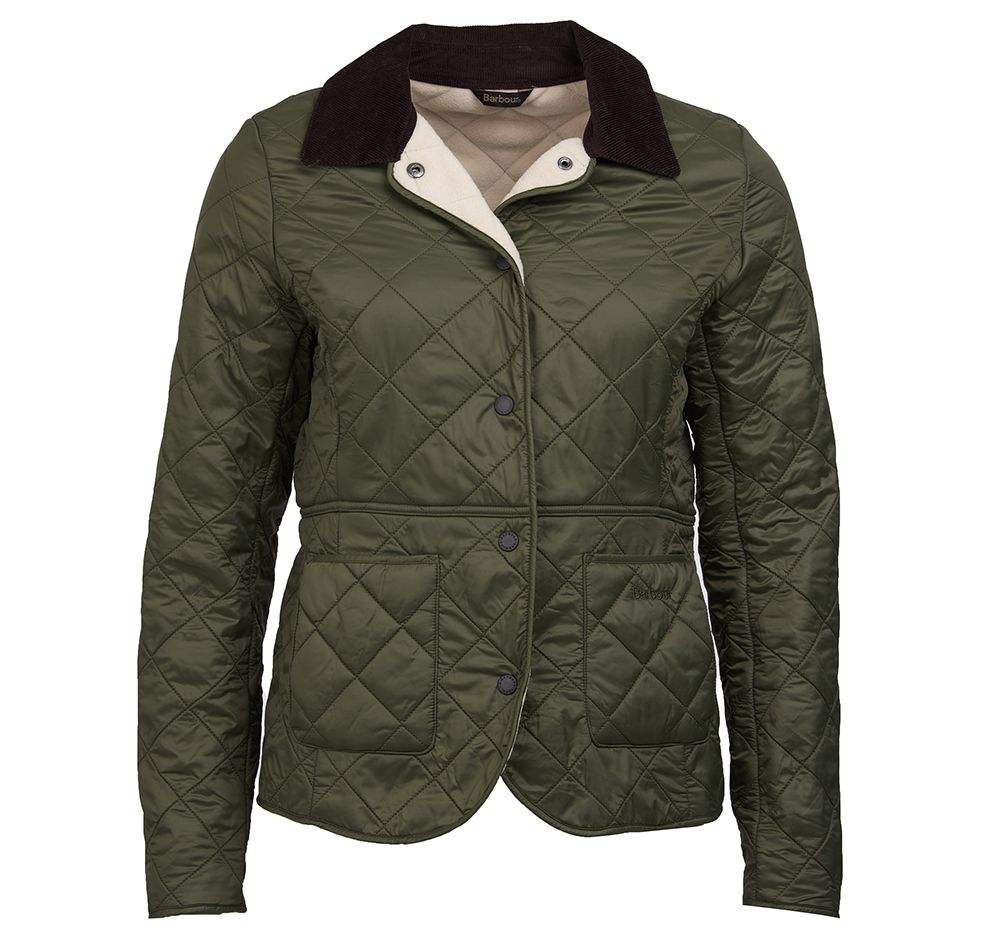 Barbour Vatteraður Dömujakki - Deveron Polarquilt Fóðraður- Olive