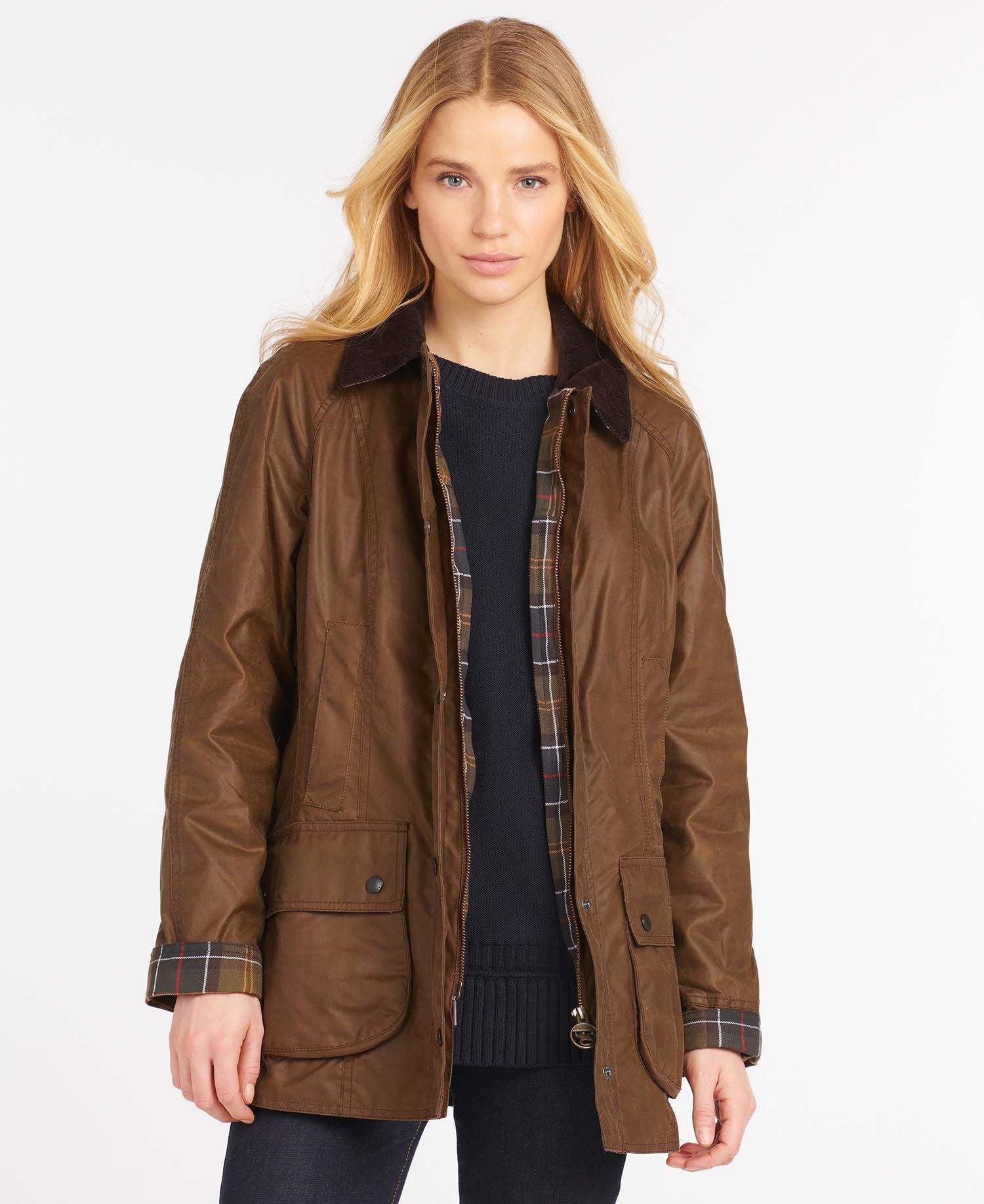 Barbour Vaxjakki - Classic Beadnell - Dömu - Bark - Kormákur & Skjöldur