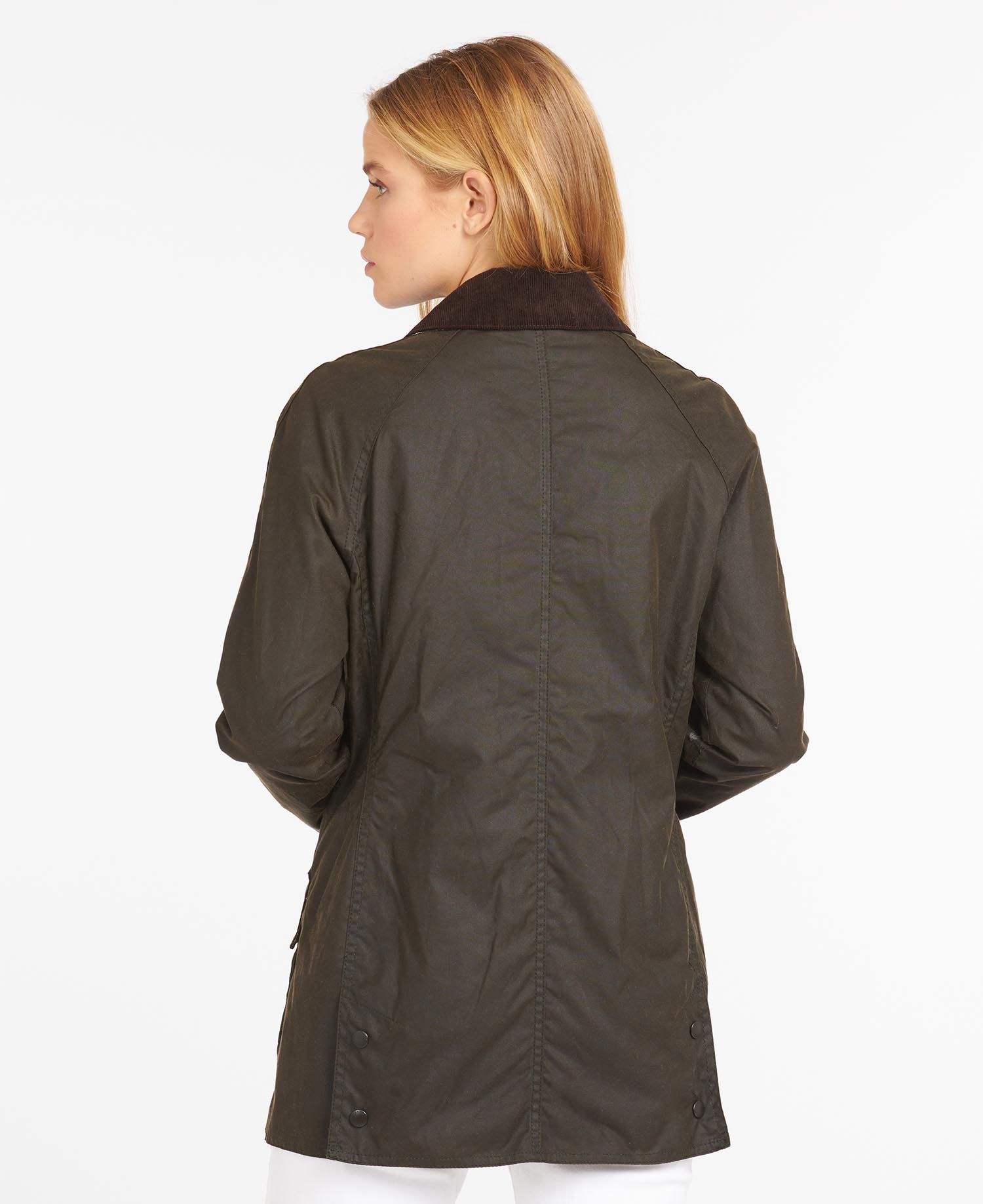 Barbour Vaxjakki - Classic Beadnell - Dömu - Olive - Herrafataverzlun Kormáks & Skjaldar