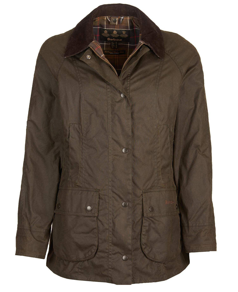 Barbour Vaxjakki - Classic Beadnell - Dömu - Olive - Herrafataverzlun Kormáks & Skjaldar