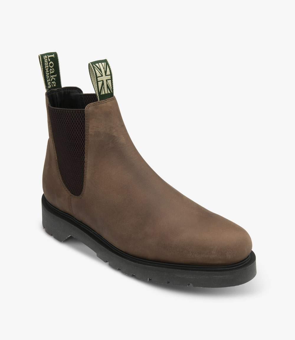 Loake Leðurskór - McCauley Waxy Chelsea - Brown - Kormákur & Skjöldur