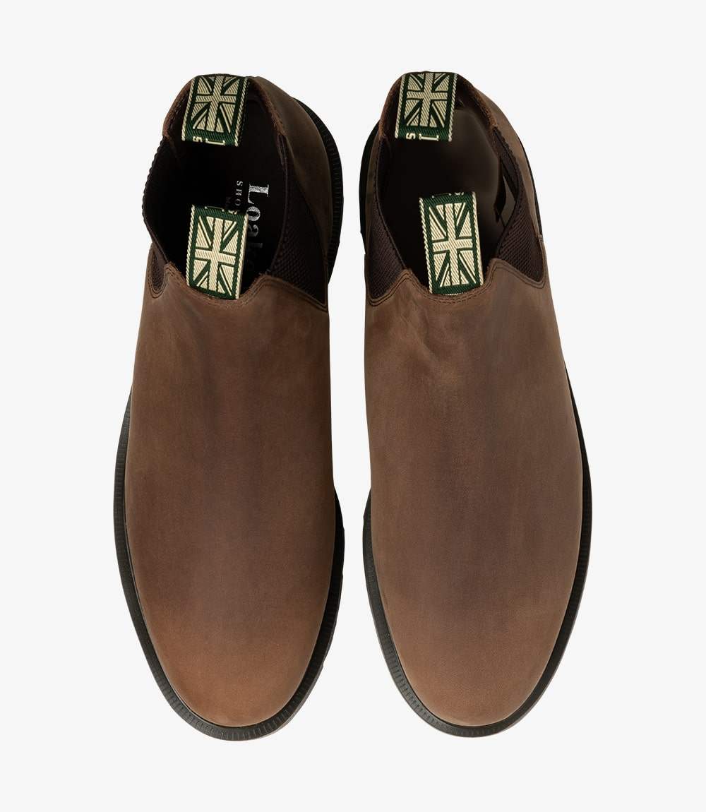 Loake Leðurskór - McCauley Waxy Chelsea - Brown - Kormákur & Skjöldur