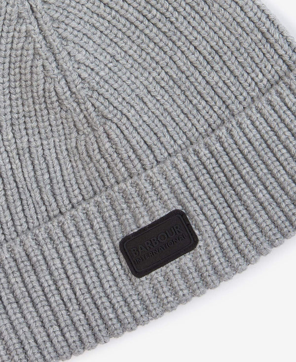 Barbour Húfa - B.Intl Sweeper Knit Beanie - Grey Marl