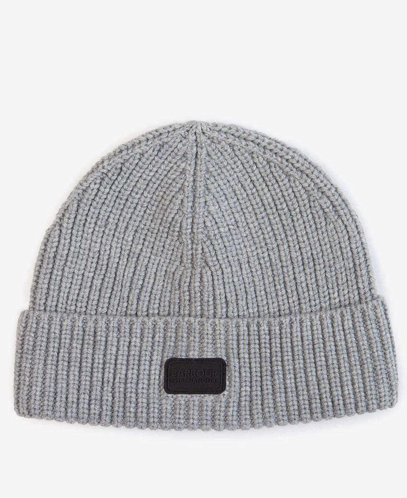 Barbour Húfa - B.Intl Sweeper Knit Beanie - Grey Marl