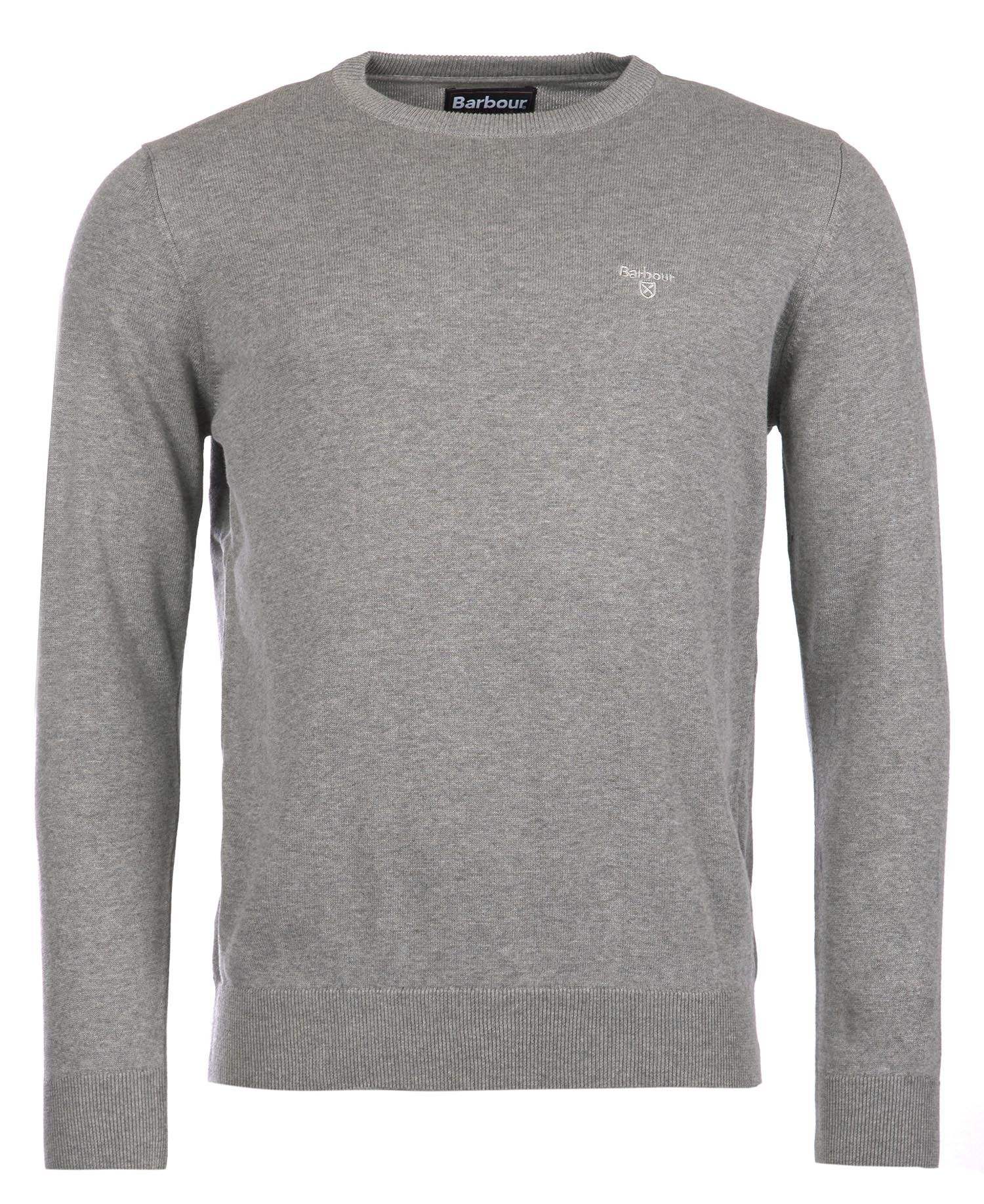 Barbour Peysa - Pima Cotton Crew Neck - Grey - Kormákur & Skjöldur