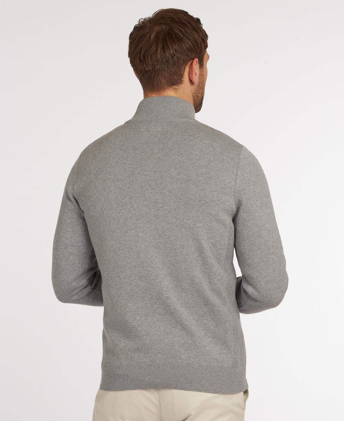 Barbour Peysa - Cotton Half Zip - Grey Marl - Kormákur & Skjöldur