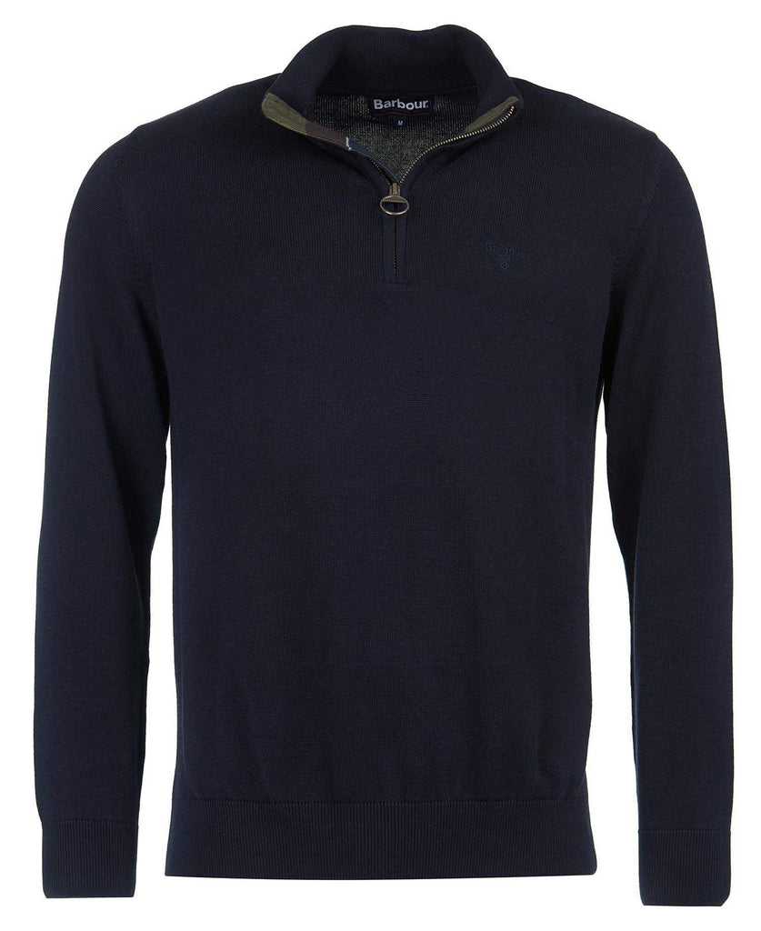 Barbour Peysa - Cotton Half Zip - Navy