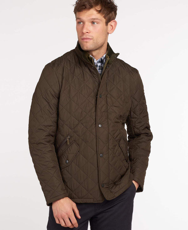 Barbour Vatteraður Jakki - Chelsea Sportsquilt Jacket - Olive