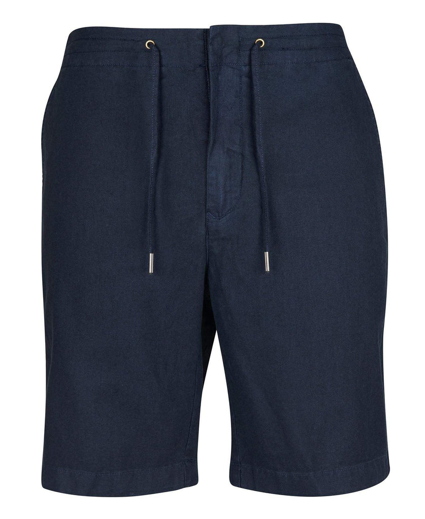 Barbour Stuttbuxur - Linen Short - City Navy