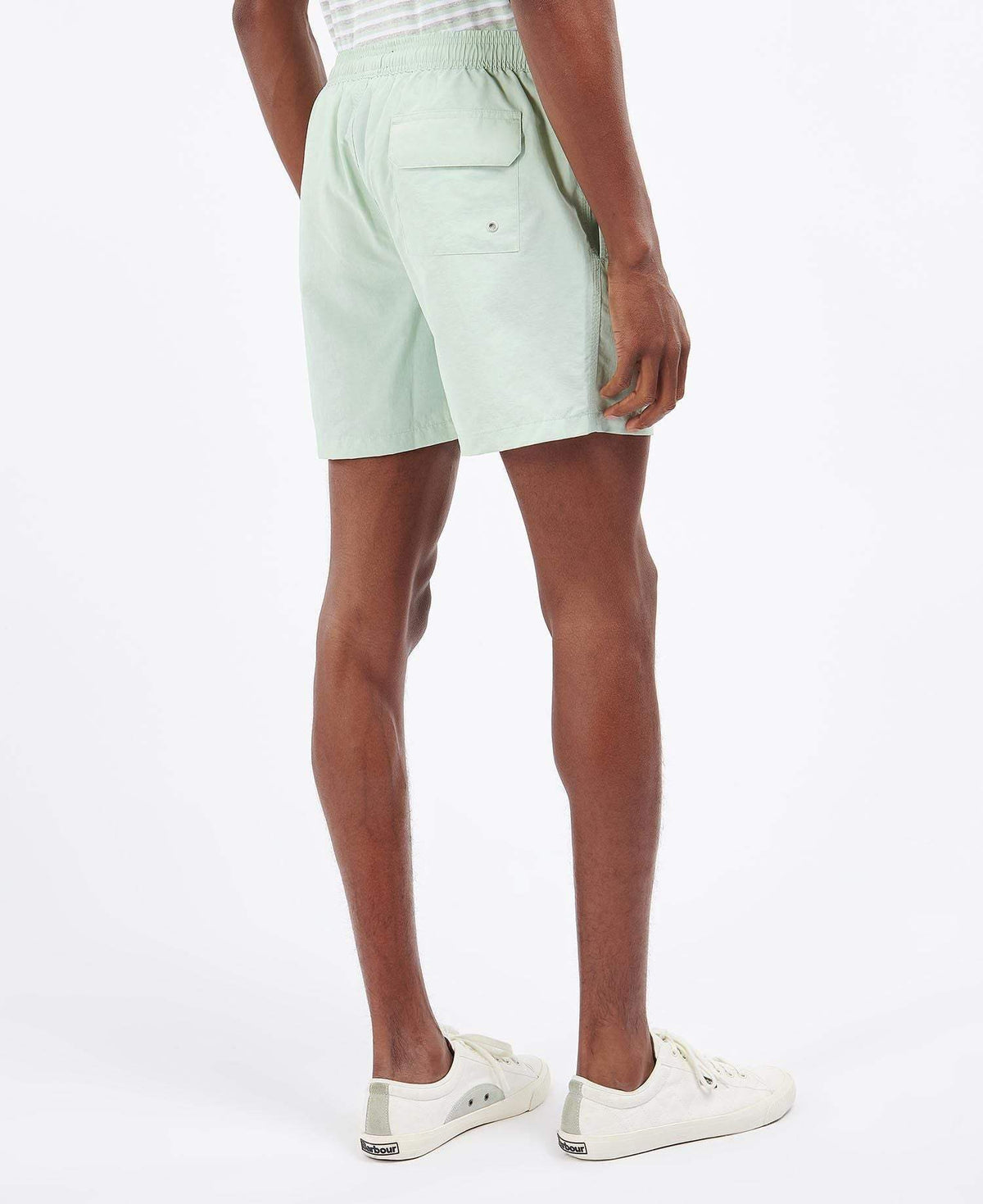 Barbour Sundbuxur - Essential Logo 5" Swim Shorts - Dusty Mint - Kormákur & Skjöldur