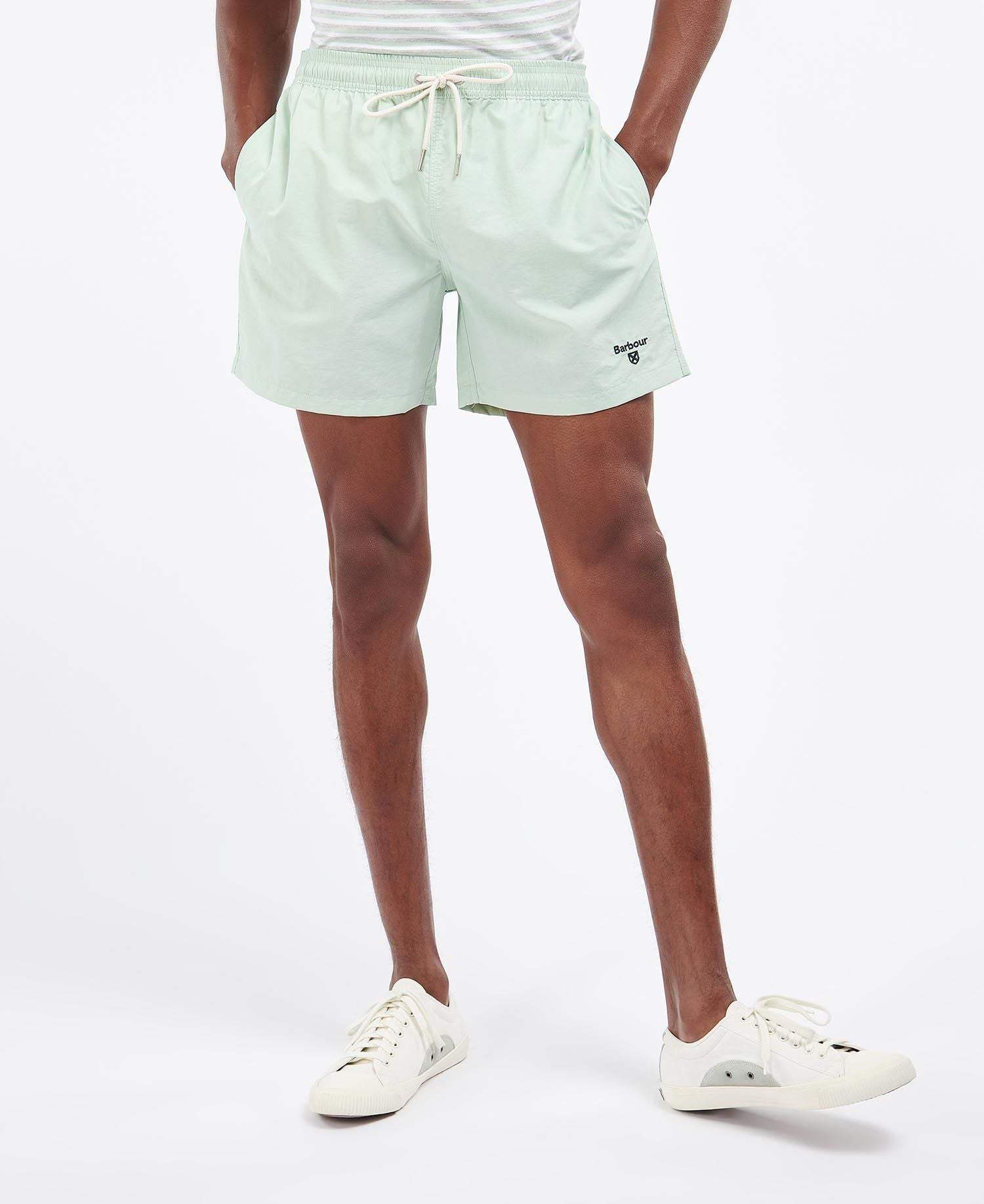 Barbour Sundbuxur - Essential Logo 5" Swim Shorts - Dusty Mint - Kormákur & Skjöldur