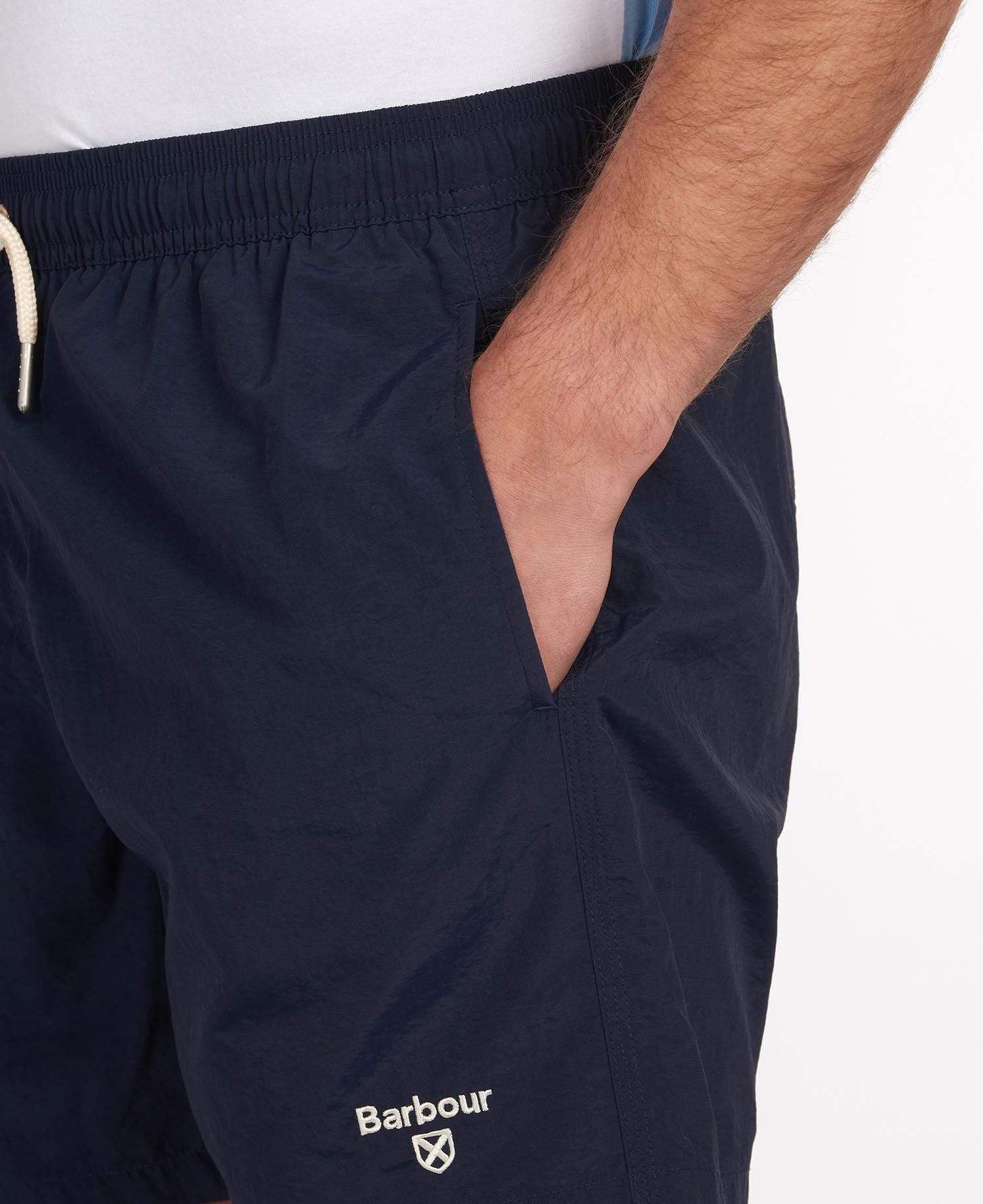 Barbour Sundbuxur - Essential Logo 5" Swim Shorts - Navy - Kormákur & Skjöldur
