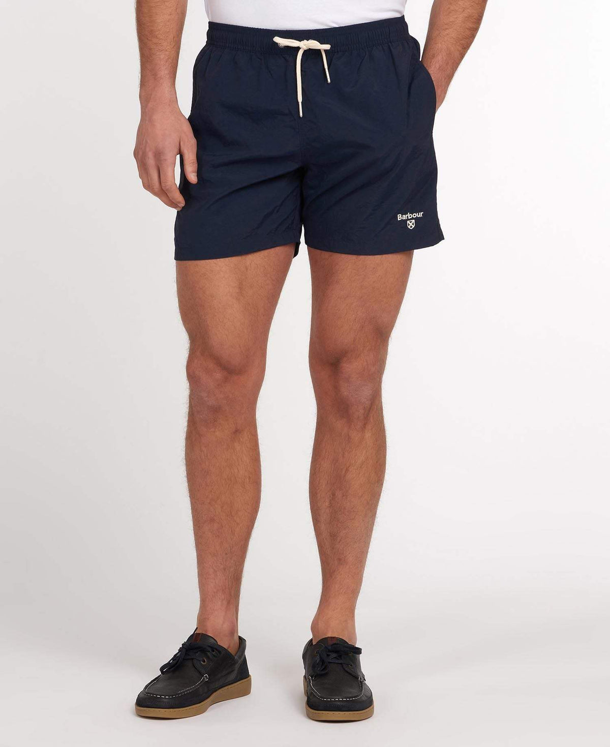 Barbour Sundbuxur - Essential Logo 5" Swim Shorts - Navy - Kormákur & Skjöldur