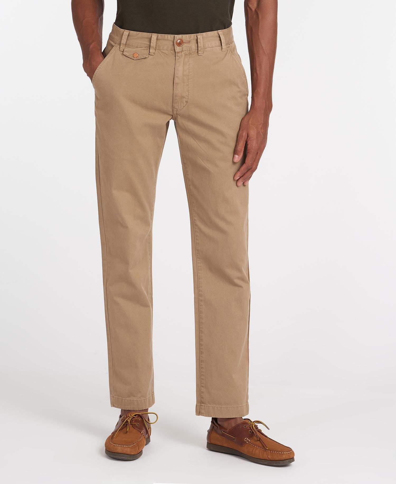 Barbour Buxur - Neuston Twill Chino - Stone - Kormákur & Skjöldur