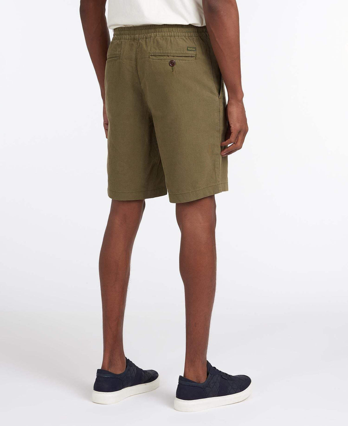 Barbour Stuttbuxur - Linen Short - Military Green - Kormákur & Skjöldur