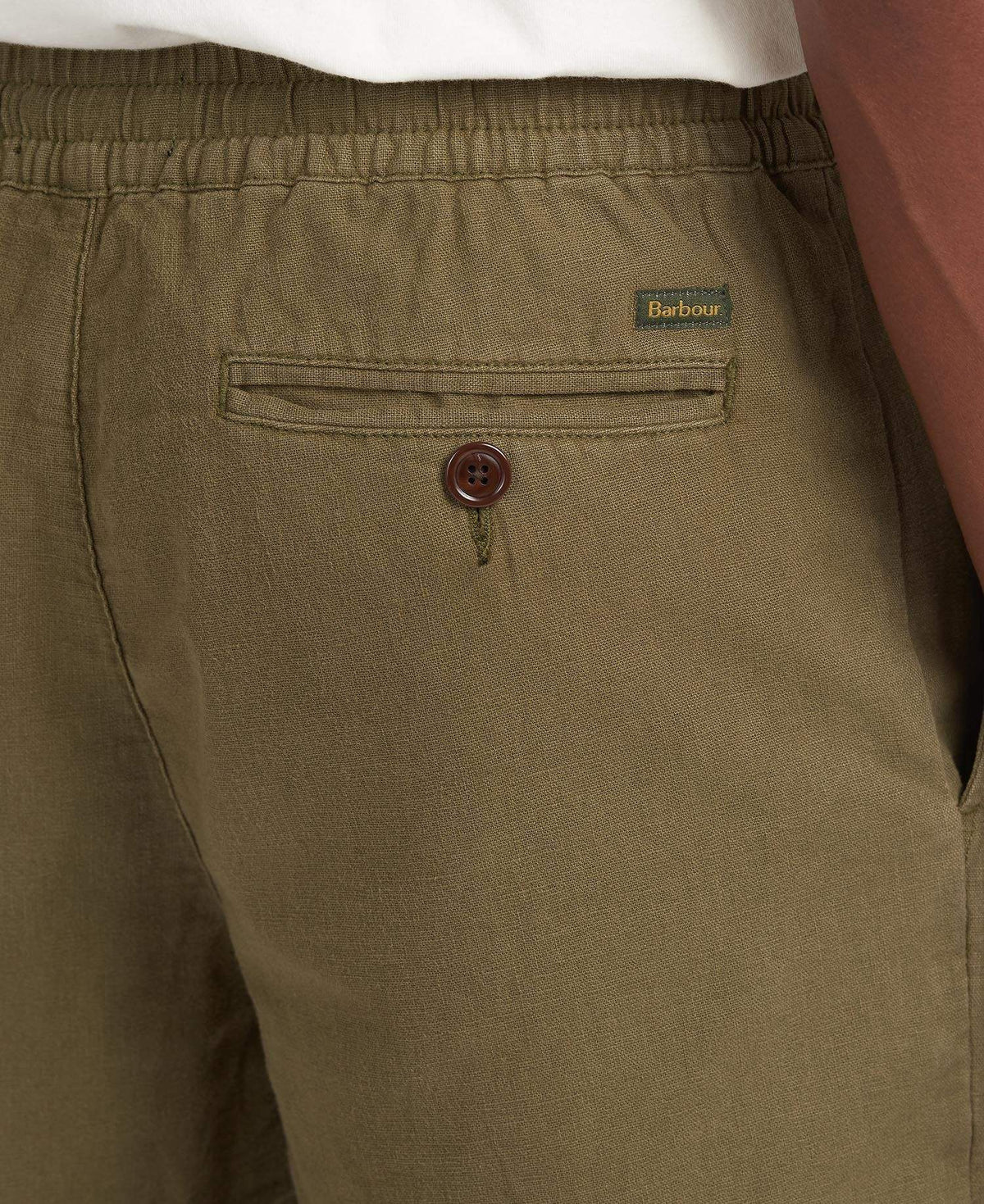Barbour Stuttbuxur - Linen Short - Military Green - Kormákur & Skjöldur