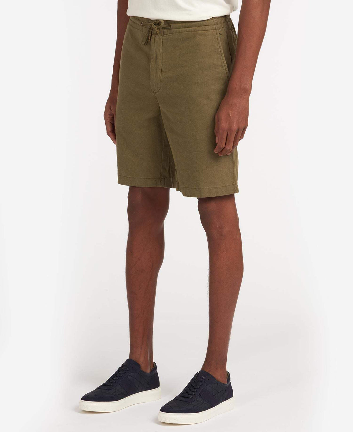 Barbour Stuttbuxur - Linen Short - Military Green - Kormákur & Skjöldur