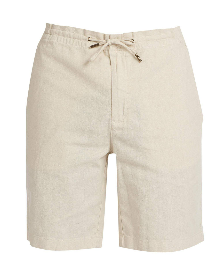 Barbour Stuttbuxur - Linen Short - Lt Stone