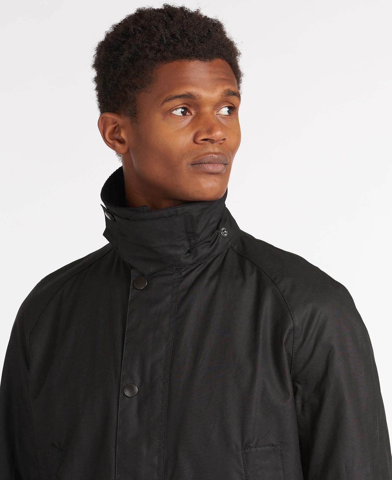 Barbour Vaxjakki - Ashby Wax Jacket - Black - Kormákur & Skjöldur
