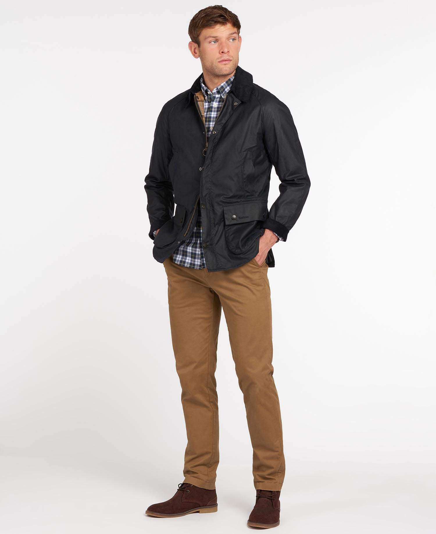 Barbour Vaxjakki  Ashby  Navy - Kormákur & Skjöldur