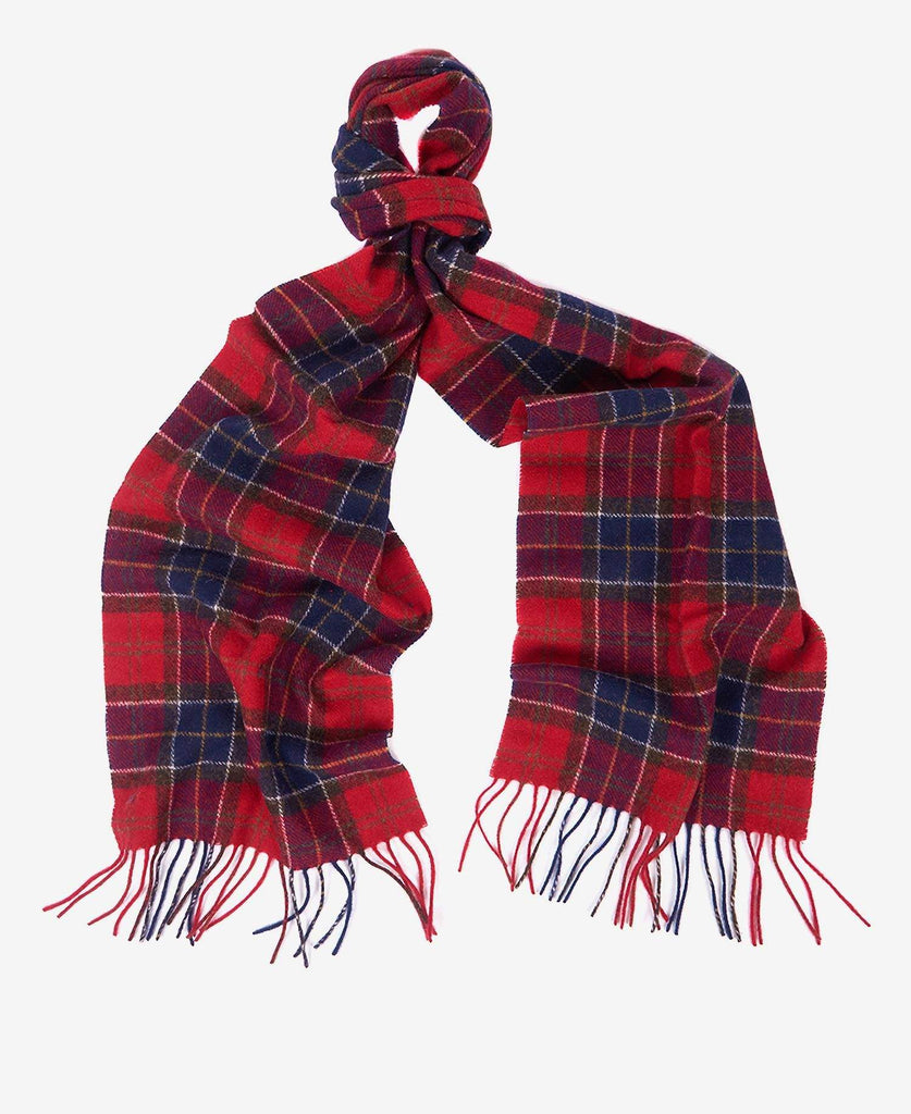 Barbour Trefill - Tartan Lambswool Scarf - Red Tartan