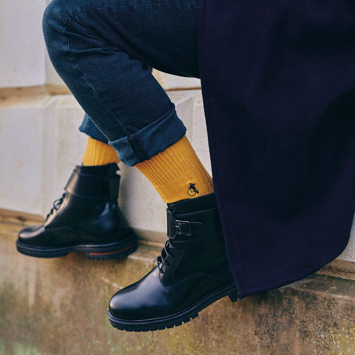 London Sock -  Boot Sock - East India Saffron - Kormákur & Skjöldur