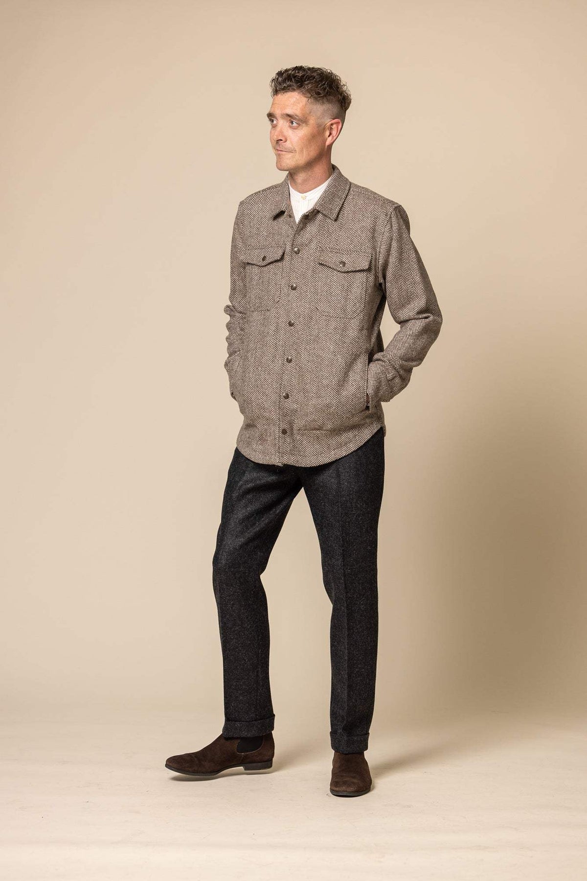 K&S Icelandic Tweed Yfirskyrta - Fjárhirðirinn - Garpur - Kormákur & Skjöldur