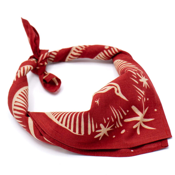K&S Hálsklútur - Tré Bandana - Rauður