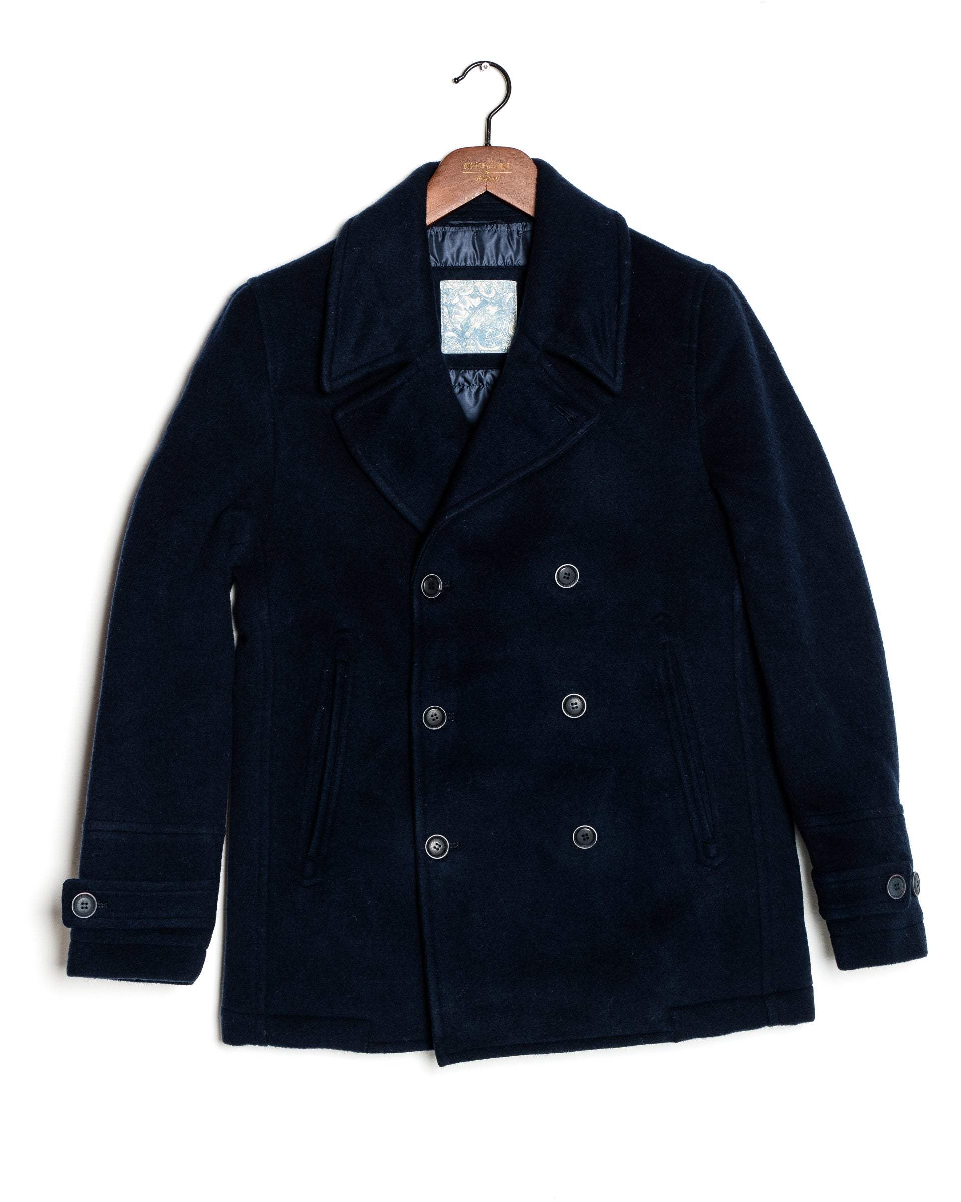 K&S Pea Coat - Sjómannajakki - Hafblár