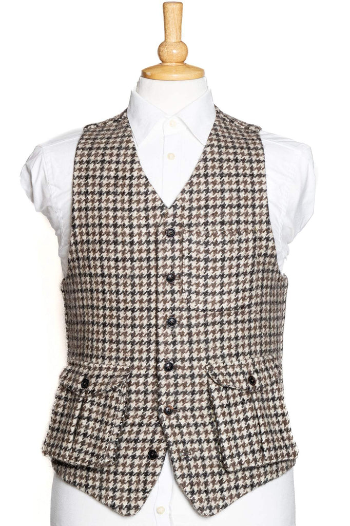 K&S Vesti -  Icelandic Tweed By Walker Slater - Ljóst Houndstooth